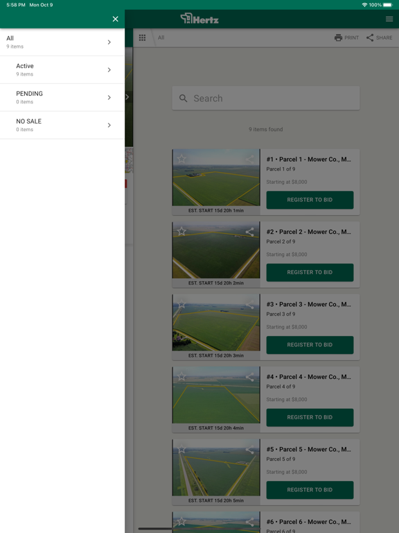 Hertz Real Estate iPad  स्क्रीनशॉट