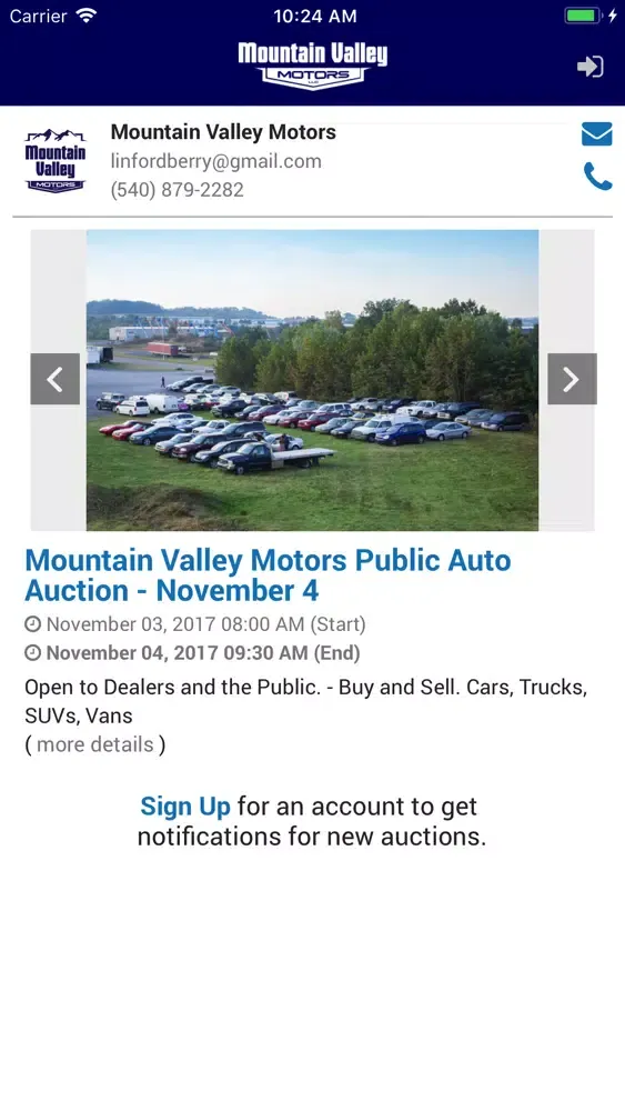 Mountain Valley Motors स्क्रीनशॉट