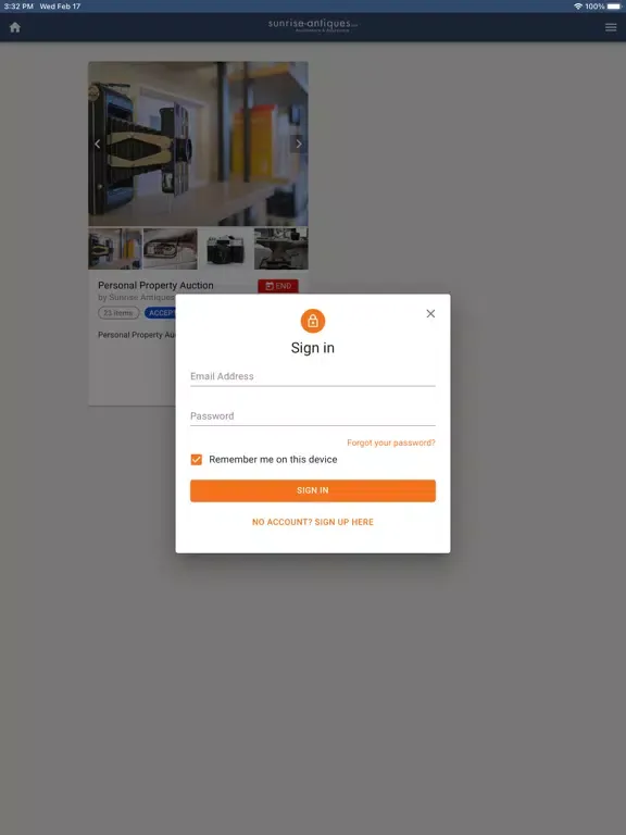 Sunrise Antiques iPad 应用截图