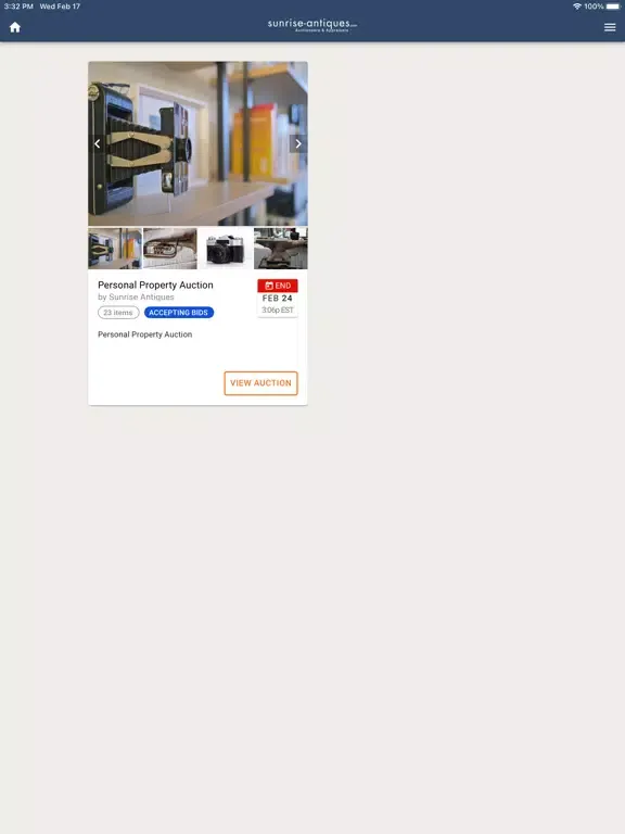 Sunrise Antiques iPad 应用截图