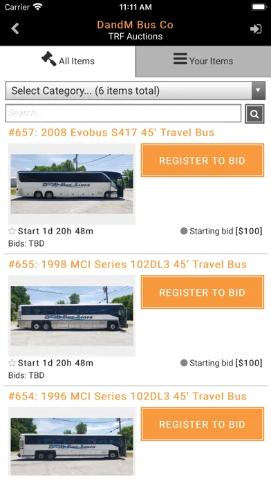 Скриншоты TRF Auctions