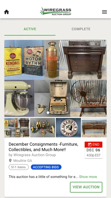 Скриншоты Wiregrass Auction Group