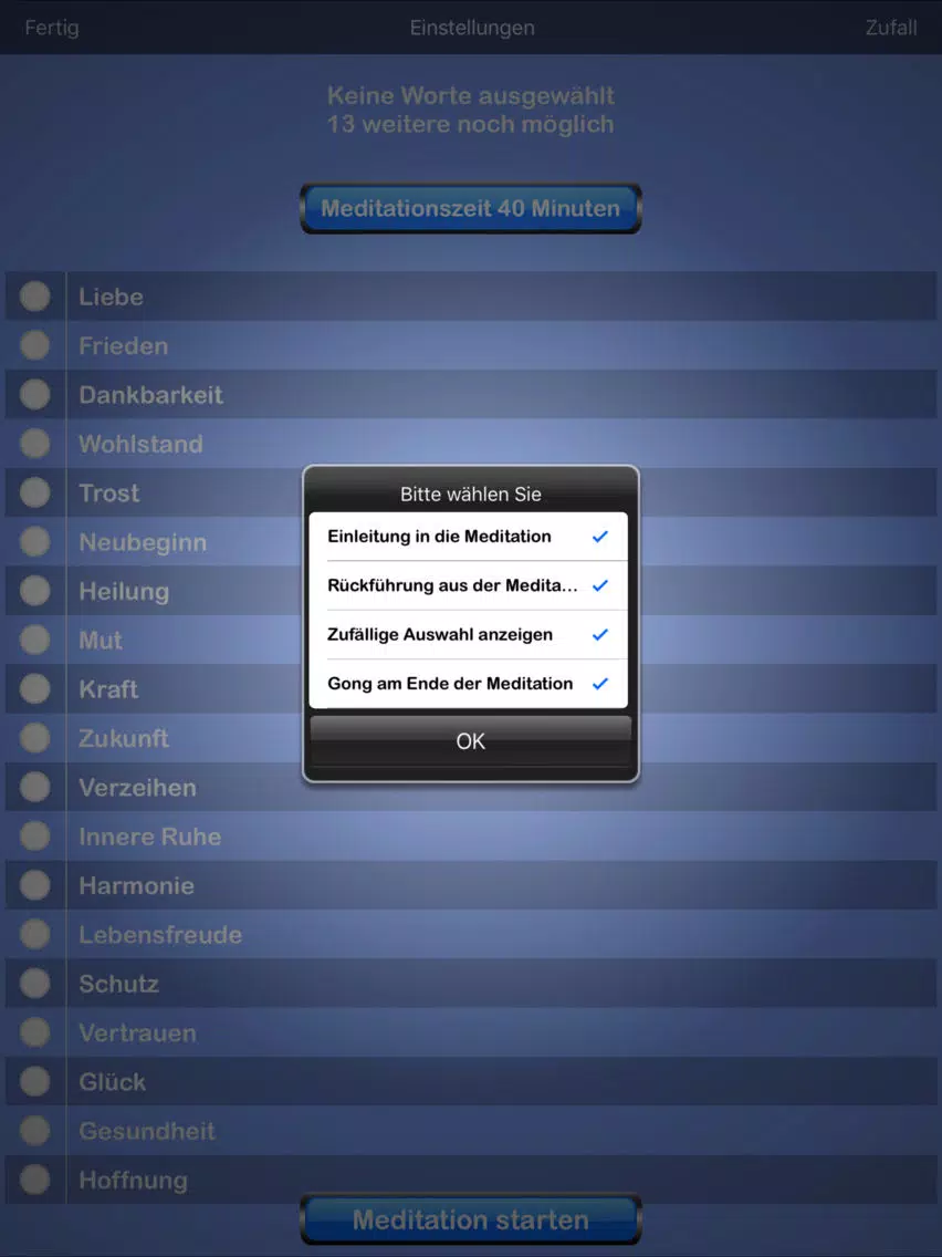 Meditation Pro Vol 1 iPad 应用截图