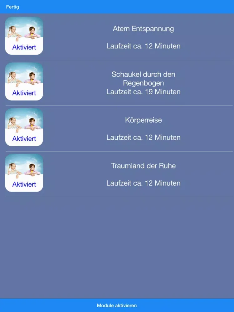 Capturas de tela do Entspannung für Schüler iPad 