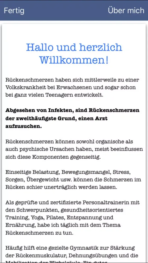 Capturas de pantalla de Wirbelsäule intensiv