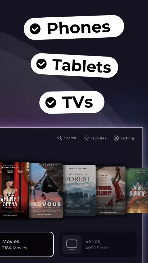 OPUS IPTV Smarters Player Live Screenshots