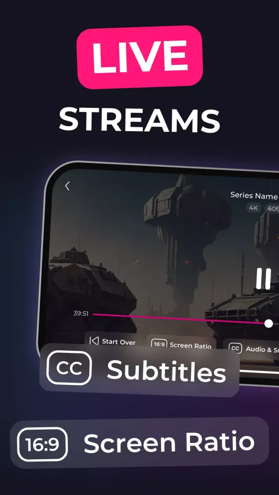 OPUS IPTV Smarters Player Live Screenshots