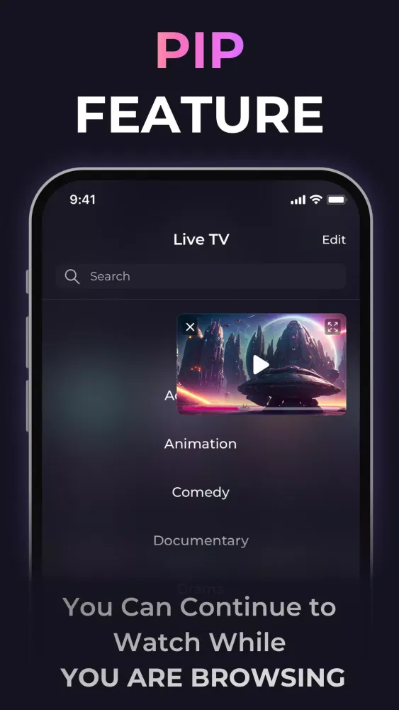 OPUS IPTV Smarters Player Live Screenshots