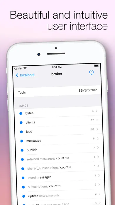 MQTT Loupe سکرین شاٹس
