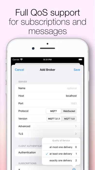 MQTT Loupe سکرین شاٹس