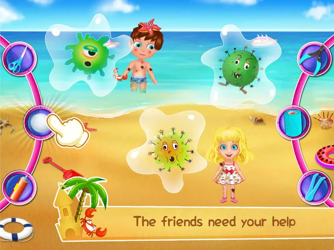 Beach Party-uncle bear iPad  سکرین شاٹس