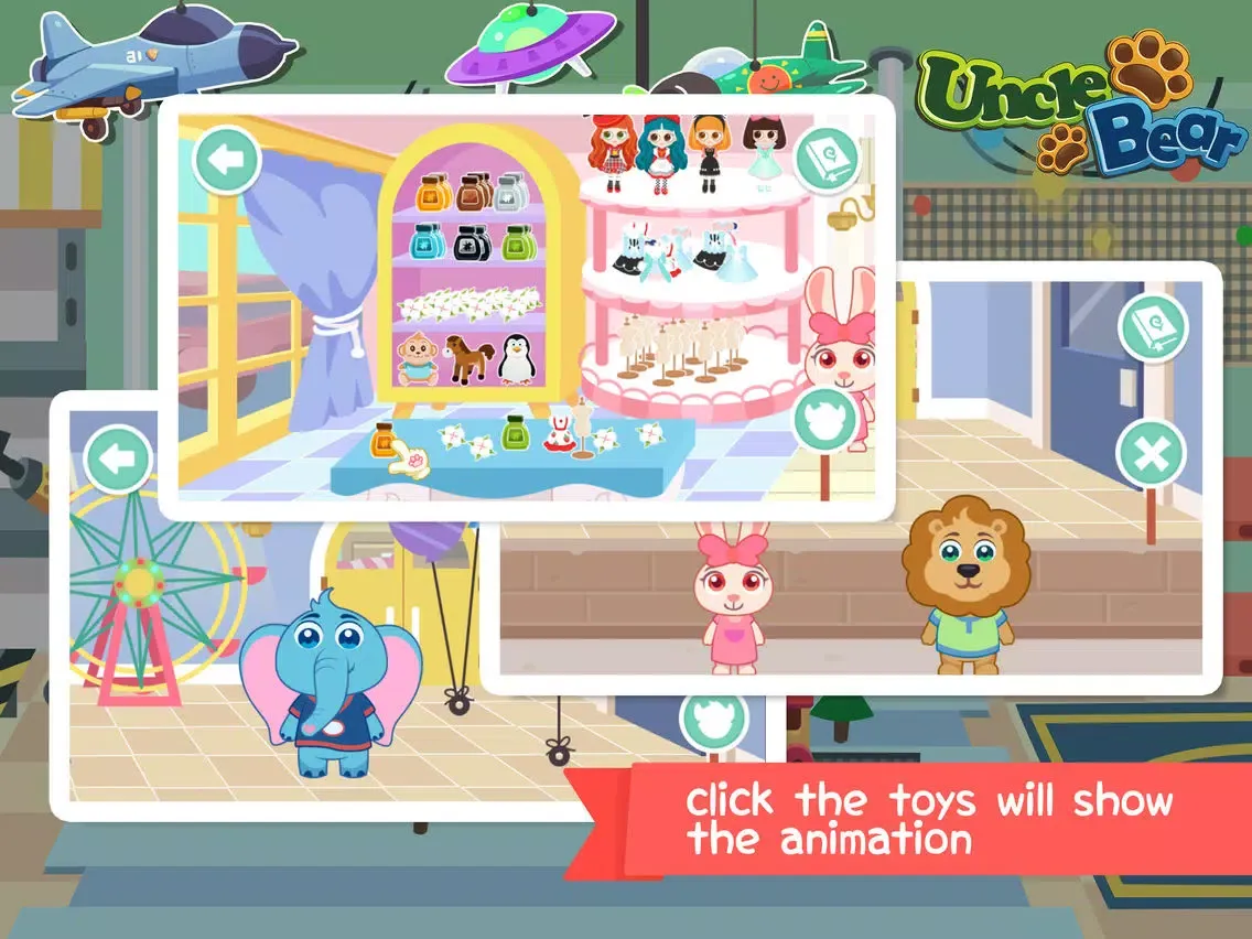 Uncle Bear Toysland iPad  Screenshots