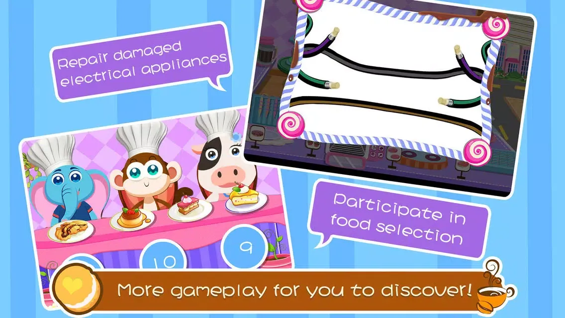 Capturas de tela do Sweet Café