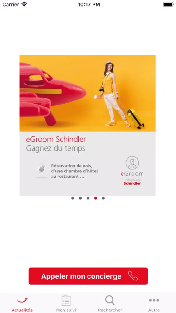 Ảnh chụp màn hình của eGroom Schindler