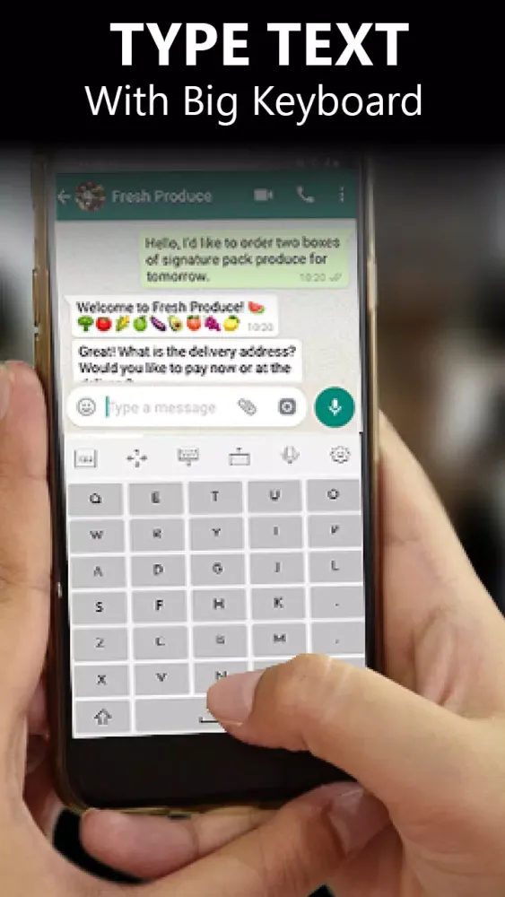 Tangkapan layar Big Button - Large keyboard