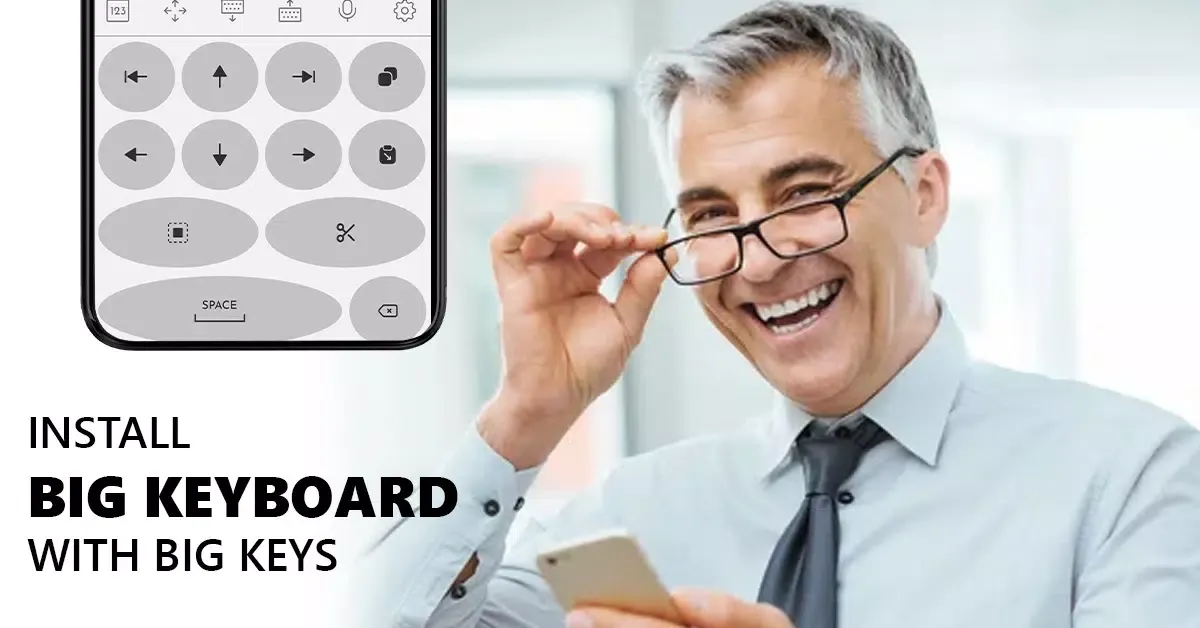 Tangkapan layar Big Button - Large keyboard