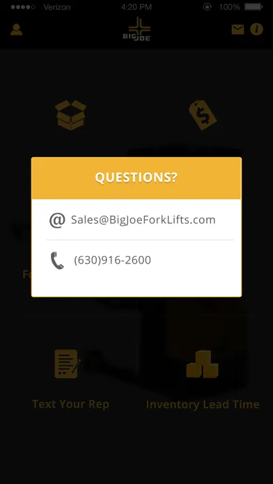 Capturas de tela do Big Joe GO!