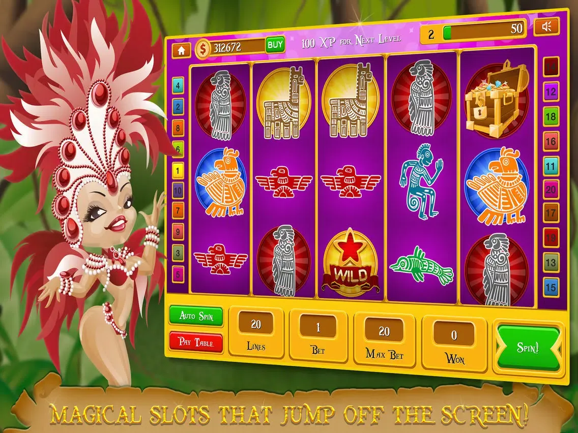 Amazon Jungle Casino Slots FREE - Wild Adventure Las Vegas Slot Machine Games iPad 应用截图