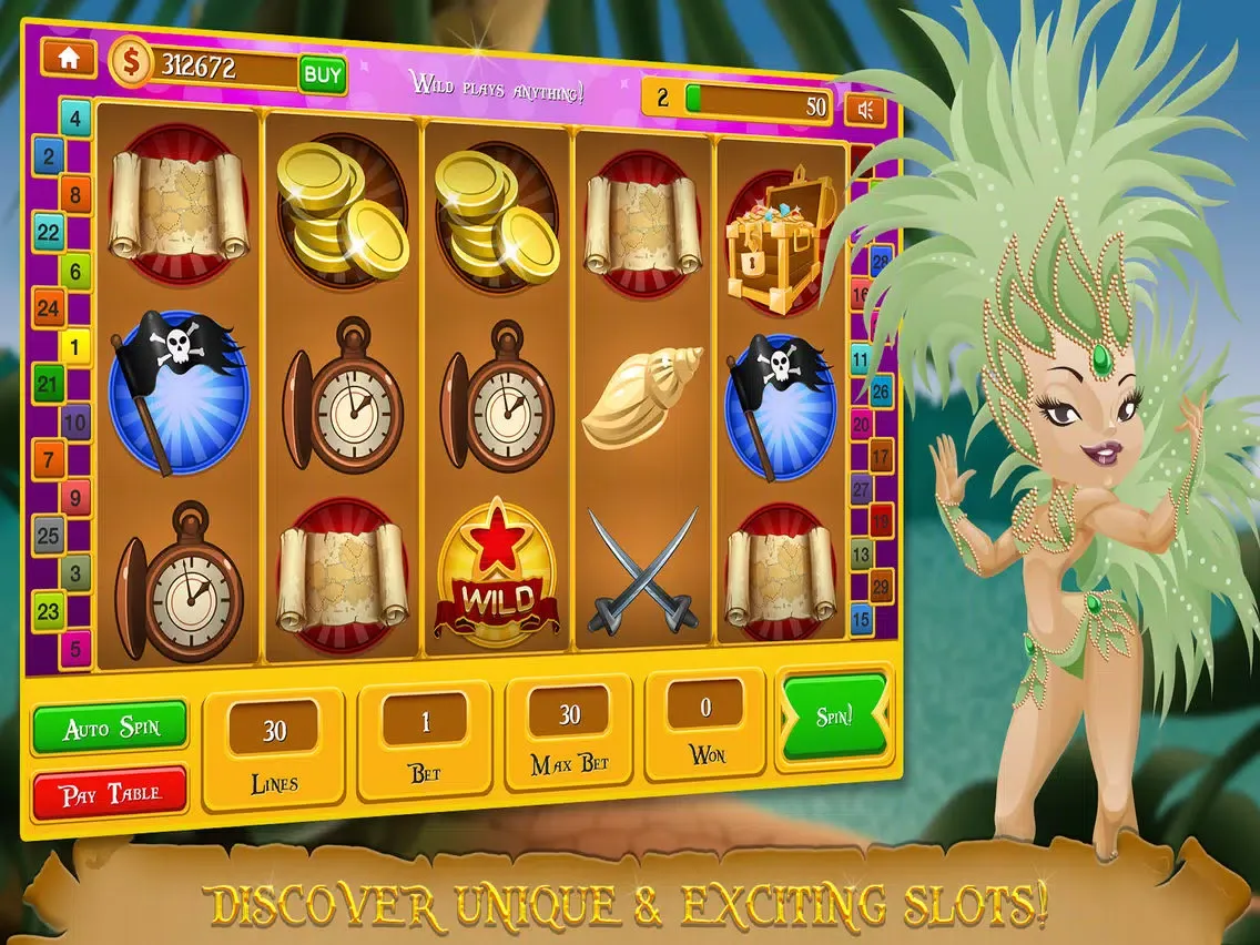 Amazon Jungle Casino Slots FREE - Wild Adventure Las Vegas Slot Machine Games iPad 应用截图
