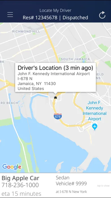 Capturas de pantalla de Big Apple Car Booking App