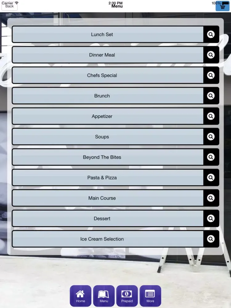 CHEFS TABLE iPad  स्क्रीनशॉट