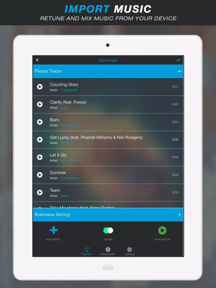 Captures d'écran de Retuned Pro - Music tuner and binaural beat brainwave entrainment by Universal Tones iPad 