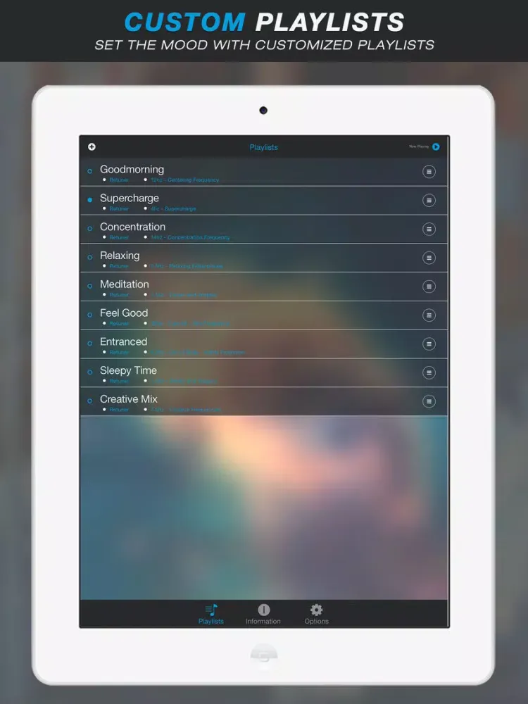 Captures d'écran de Retuned Pro - Music tuner and binaural beat brainwave entrainment by Universal Tones iPad 