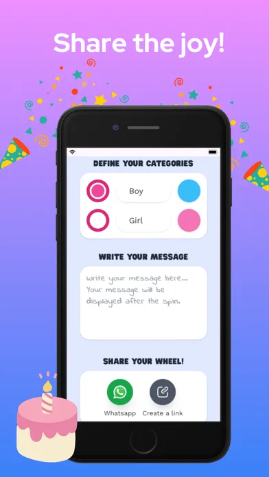 Baby Gender Reveal Wheel Ekran Görüntüleri