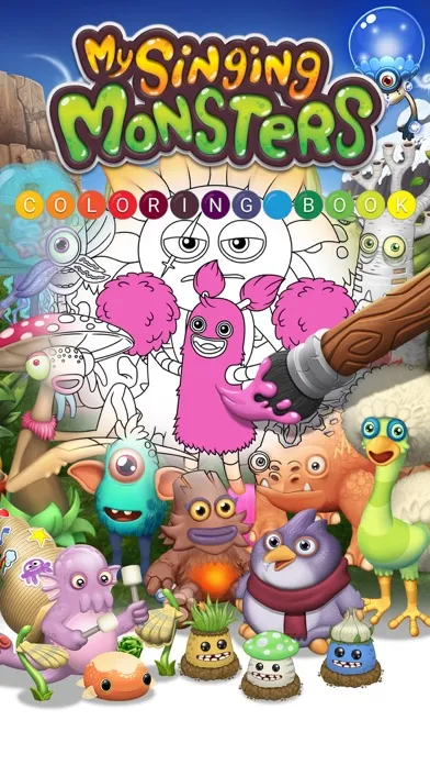 Capturas de tela do My Singing Monsters: Coloring Book