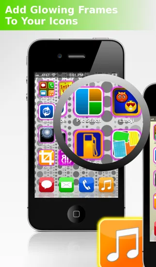 Glowing App Icons - Home Screen Maker سکرین شاٹس