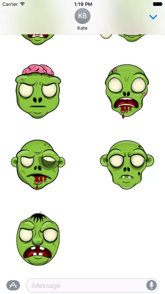 Capturas de tela do Zombie Stickers - Large