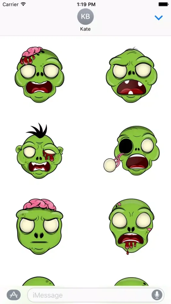 Capturas de tela do Zombie Stickers - Large