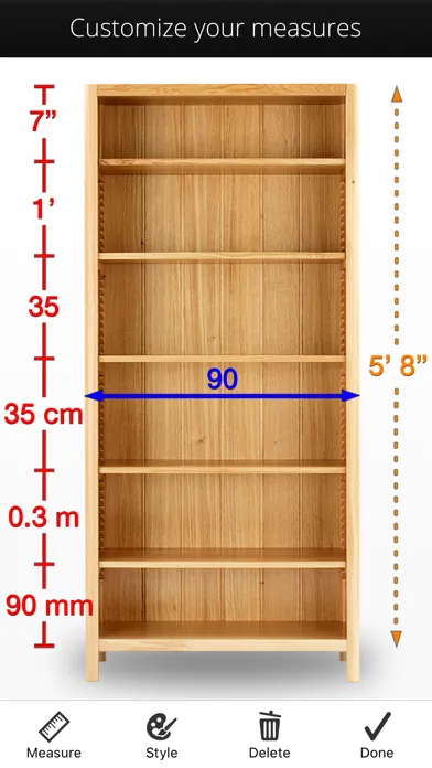 Capturas de tela do Photo Measures Lite
