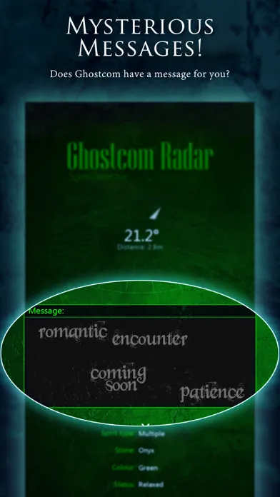 Ghostcom Radar Spooky Messages سکرین شاٹس