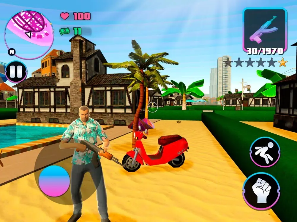 Tangkapan skrin Crime City Gang: Auto Heist iPad 