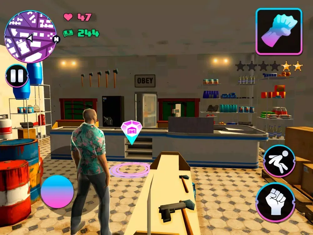 Tangkapan skrin Crime City Gang: Auto Heist iPad 