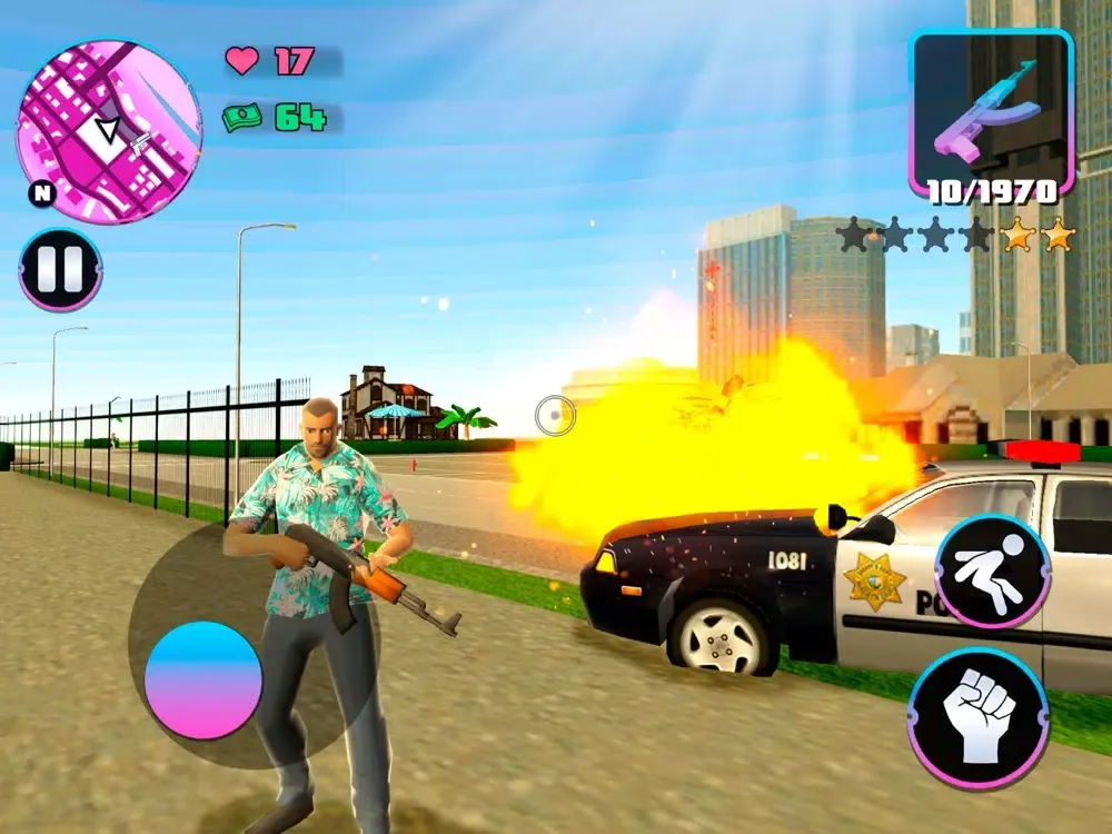 Tangkapan skrin Crime City Gang: Auto Heist iPad 