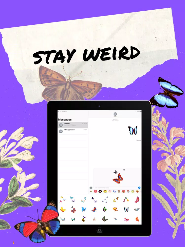 Tangkapan skrin Butterfly Pack iPad 