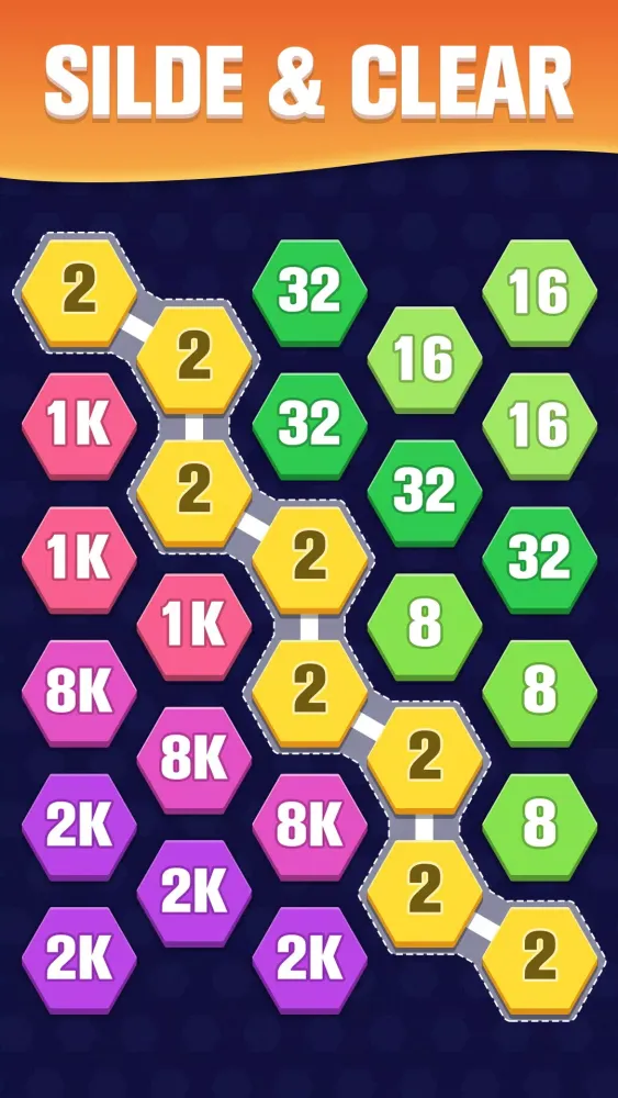 Hexa Puzzle - 2048 Game स्क्रीनशॉट