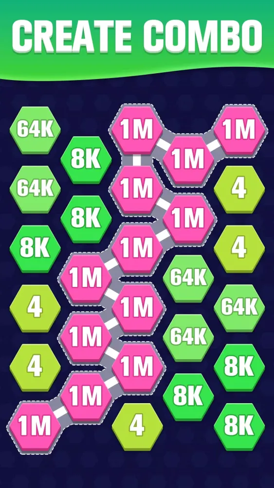 Hexa Puzzle - 2048 Game स्क्रीनशॉट