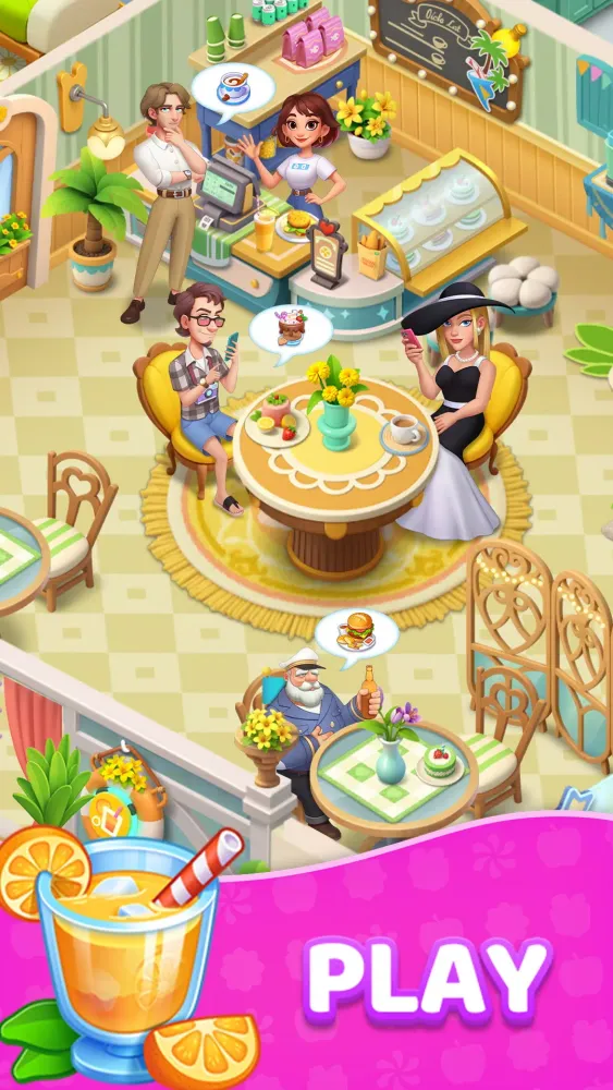Zrzuty ekranu Secret Bay: Merge & Cook Story