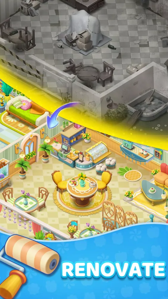 Zrzuty ekranu Secret Bay: Merge & Cook Story