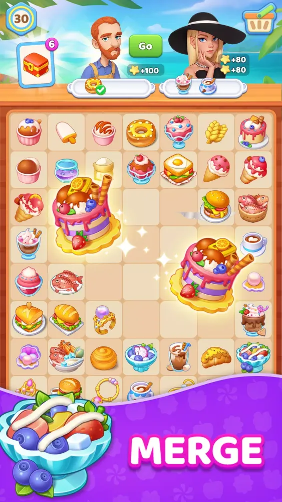 Zrzuty ekranu Secret Bay: Merge & Cook Story