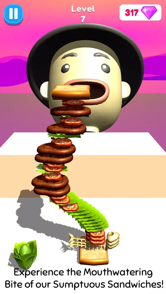 Craving Sandwich Runner Game Screenshots