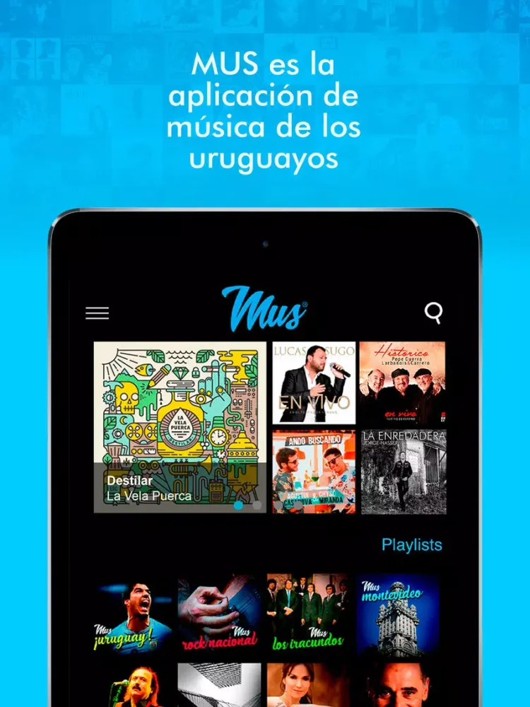 Tangkapan skrin MUS Uruguay iPad 