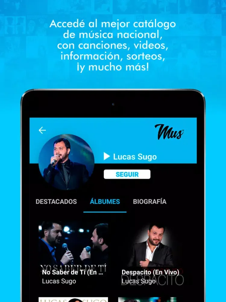 Tangkapan skrin MUS Uruguay iPad 