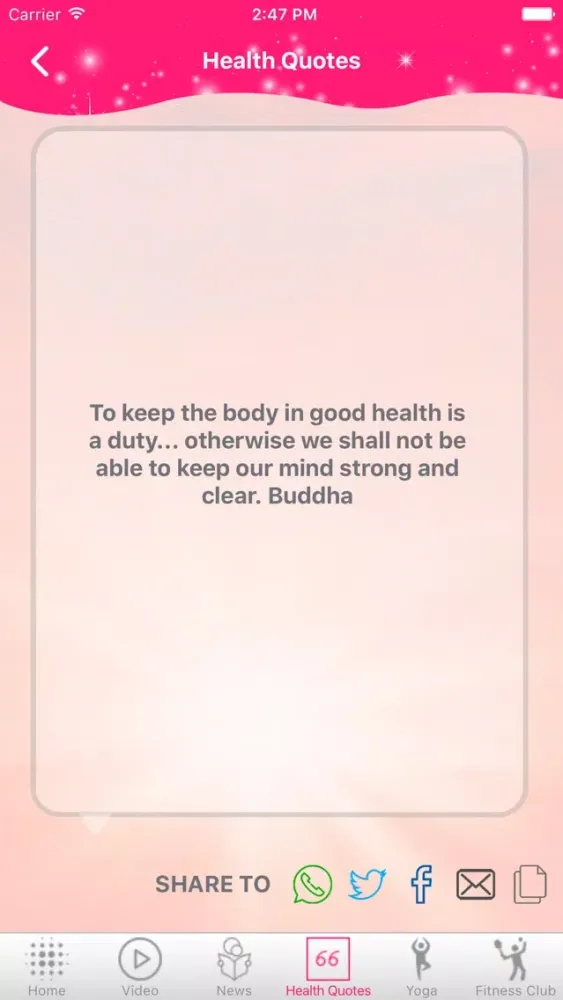 ภาพหน้าจอของ Choose To Be Happy & Fit
