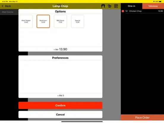 Capturas de pantalla de POSERVA iPad 
