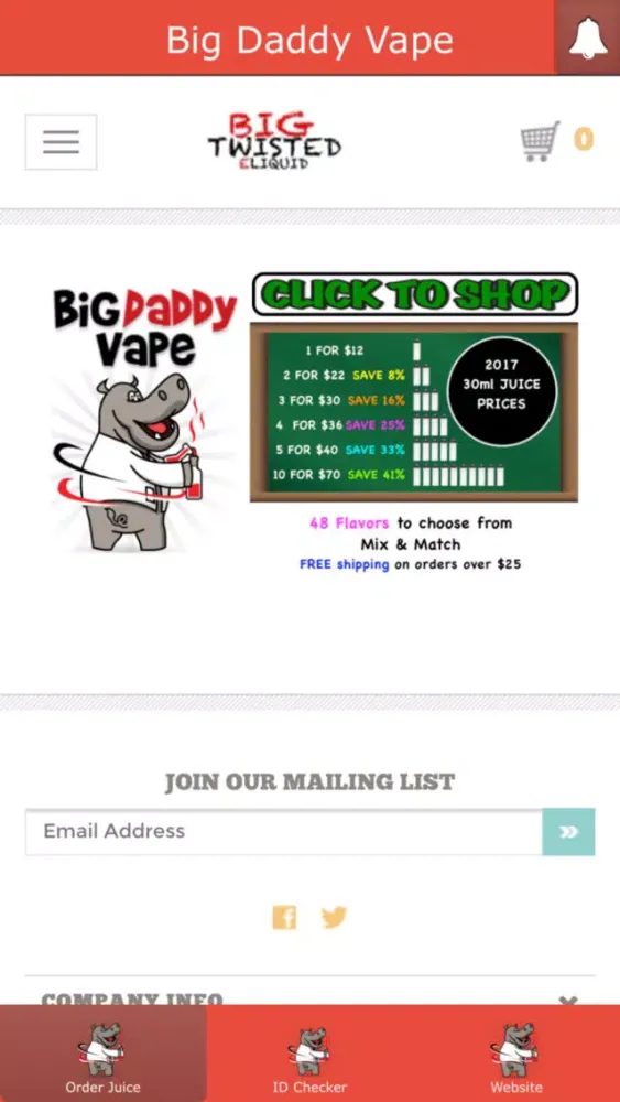 Big Daddy Vape应用截图