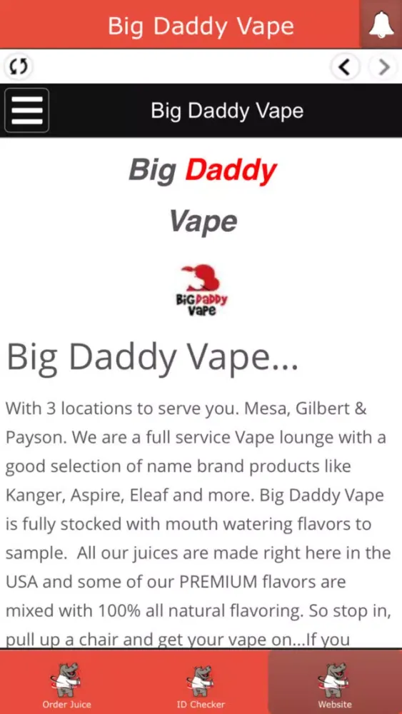 Big Daddy Vape应用截图